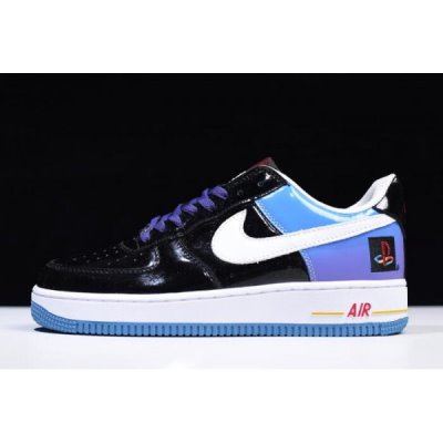 Nike Erkek Air Force 1 Low Siyah / Mavi / Mor Kaykay Ayakkabı Türkiye - 9V7V3N5G